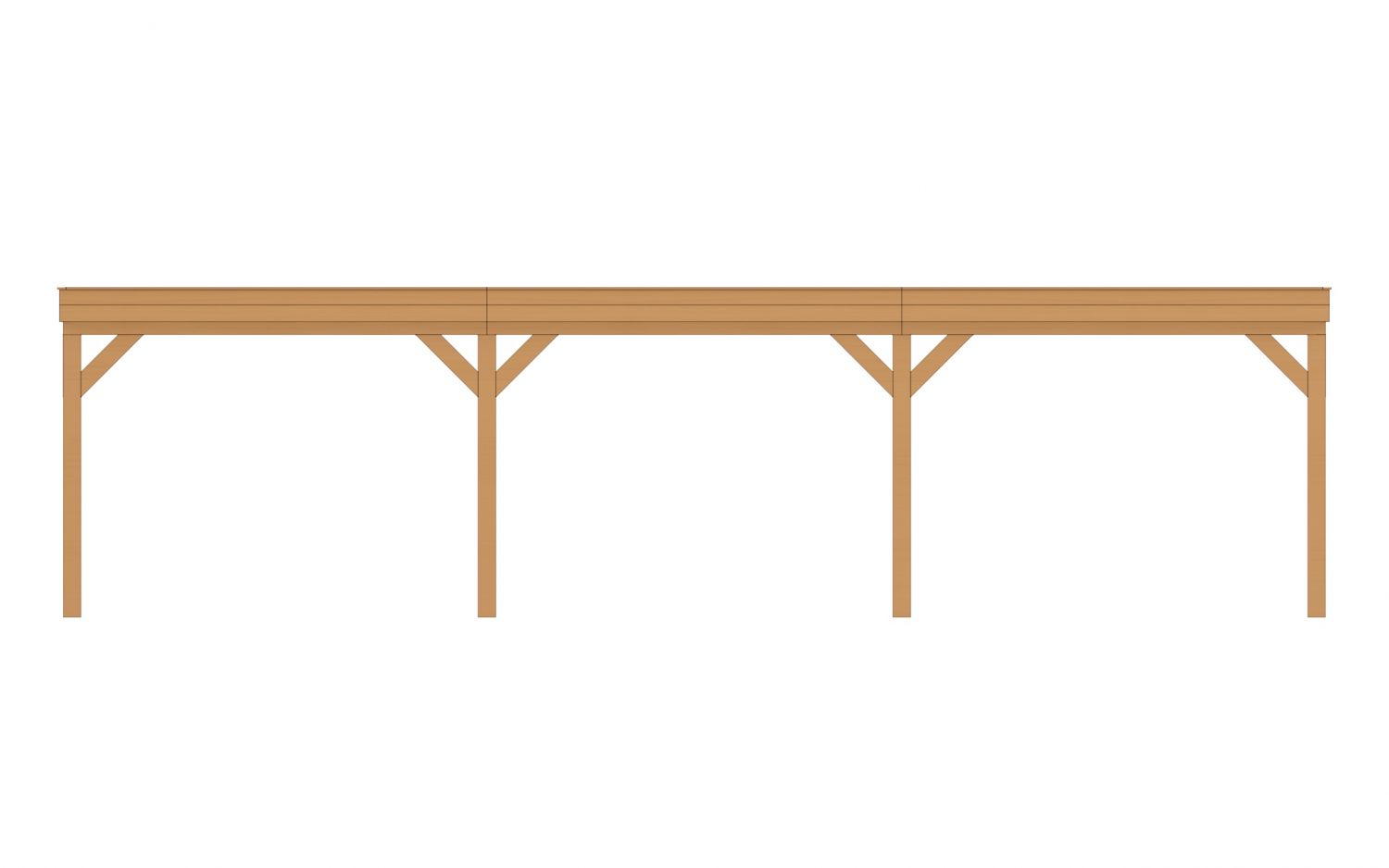 Buitenverblijf Sublime Plat dak - 1000 x 350 cm