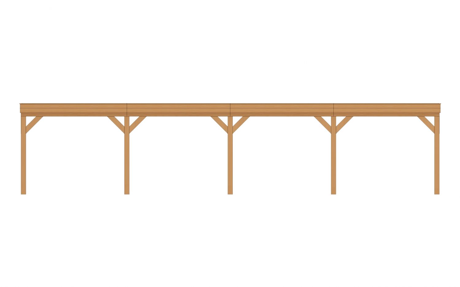 Buitenverblijf Sublime Plat dak - 1200 x 350 cm