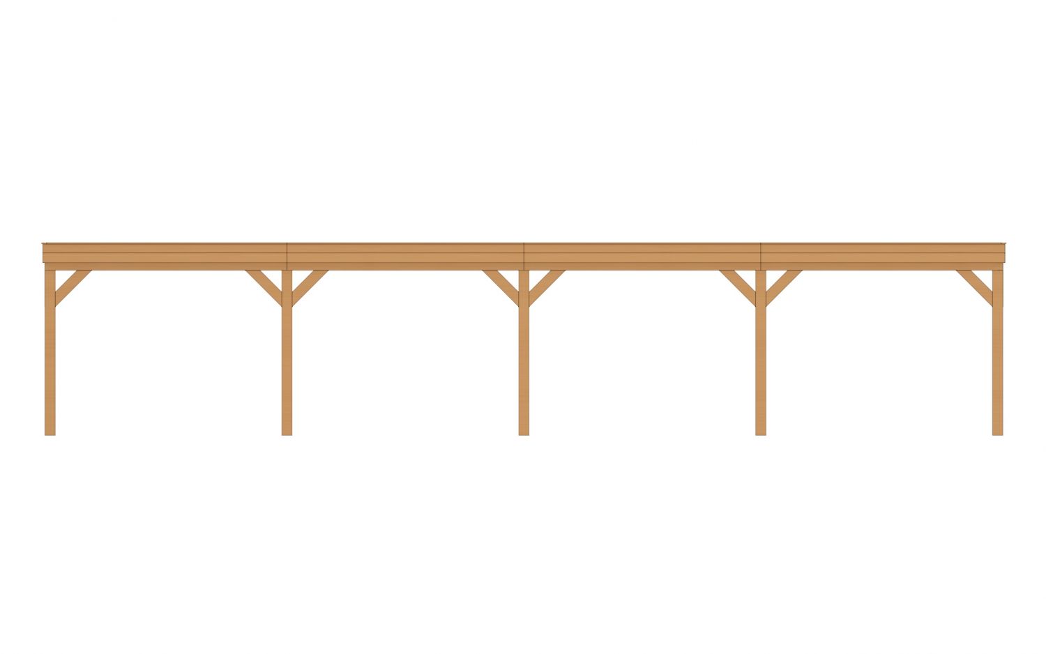 Buitenverblijf Sublime Plat dak - 1300 x 350 cm