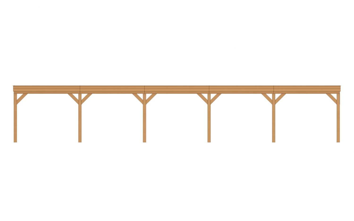 Buitenverblijf Sublime Plat dak - 1500 x 400 cm