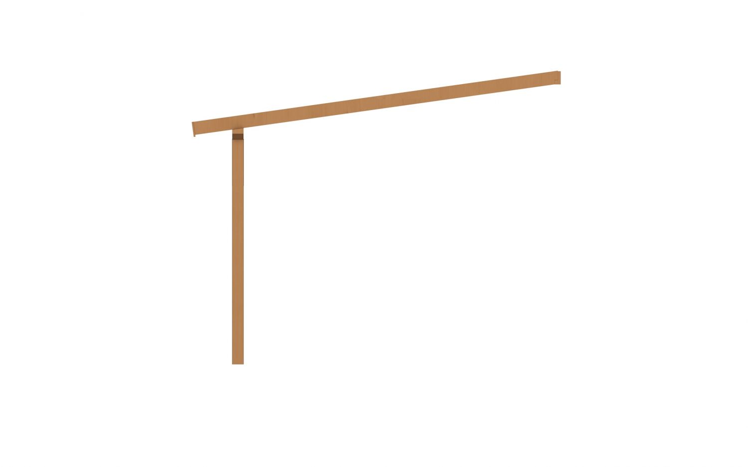 Aanbouwveranda OBLIQUE Schuin dak - 500 x 400 cm