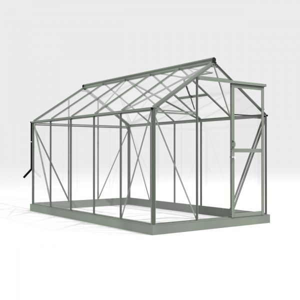 Royal Well Mary IV aluminium tuinkas 212x430 cm groengrijs