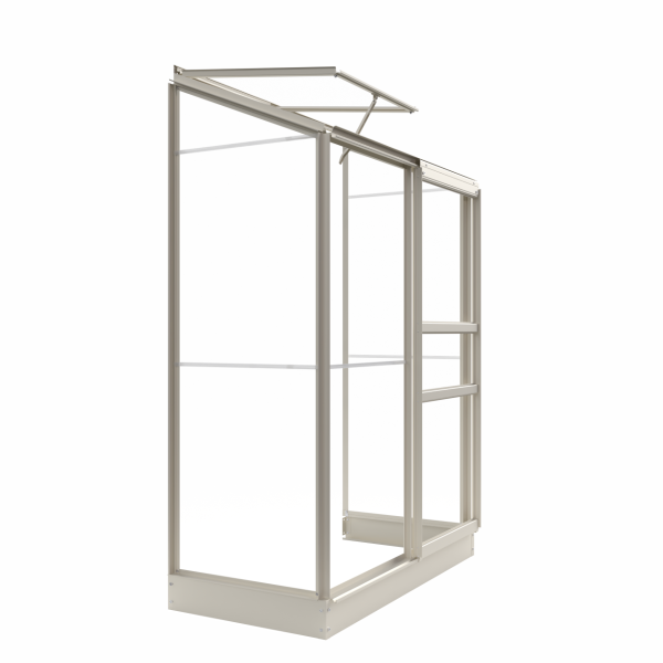 Muurkas Emma I - 132x69x194 cm - Wit - Veiligheidsglas