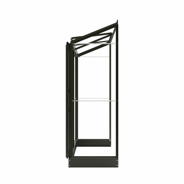 Muurkas Emma I - 132x69x194 cm - Groengrijs - Veiligheidsglas