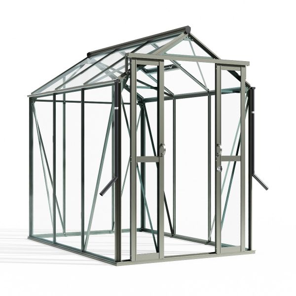 Royal Well Anne III tuinkas 150x290 cm groengrijs met 3mm veiligheidsglas (inclusief fundament)