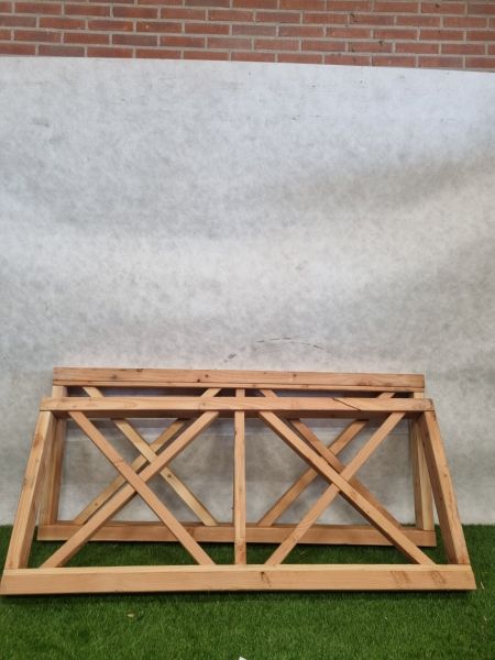 Veranda hekwerk – 163 x 70 cm - 2 stuks beschikbaar - SALE25090