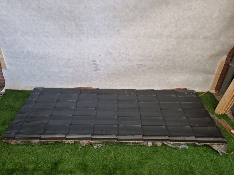 Aluminium dakpanplaten – 300 x 118 cm (5 stuks in 1 koop) - SALE25100