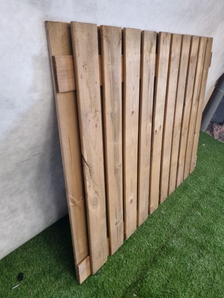 Tuinscherm / schutting – 170 x 130 cm, 23 planken - SALE25140