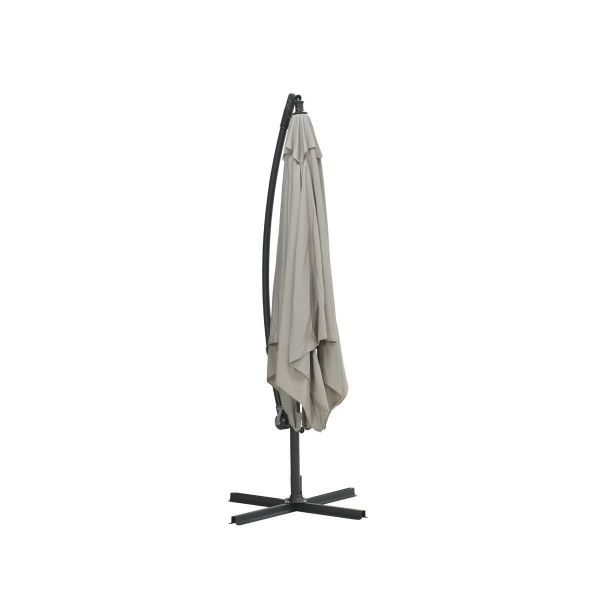 Corfu parasol - 250x250 cm - carbon black - sand