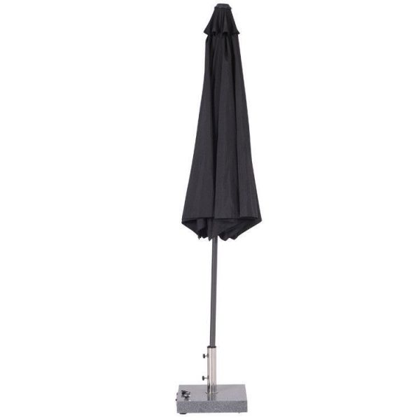 Lotus parasol - Ø300 cm - carbon black - black
