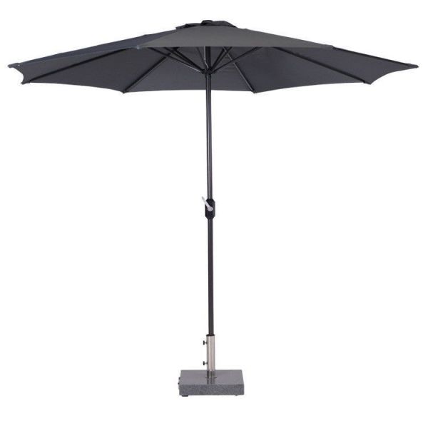 Lotus parasol - Ø300 cm - carbon black - dark grey