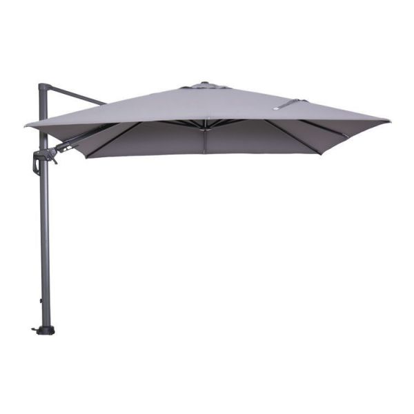Hawaii parasol - 300x300 cm - carbon black - light grey
