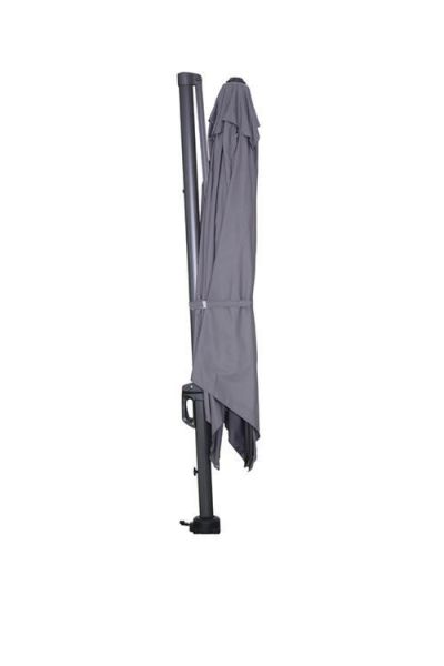 Hawaii parasol - 300x300 cm - carbon black - light grey