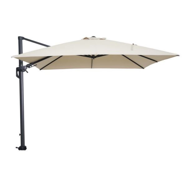 Hawaii parasol 300x300 cm carbon black - ecru