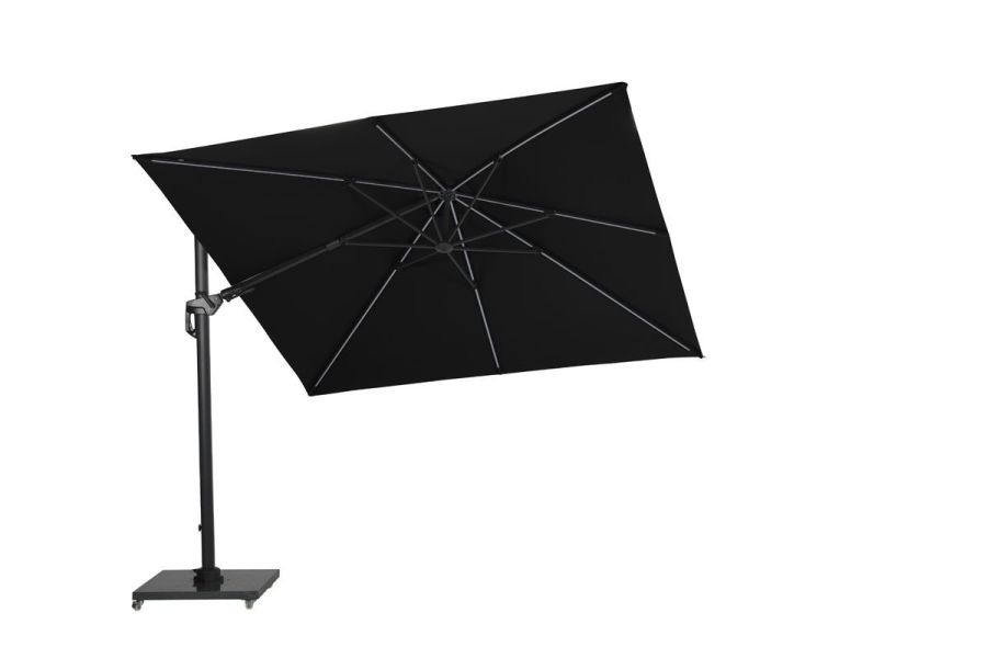 Garden Impressions Hawaii Big Pole II zweefparasol 350x350 carbon/royal black