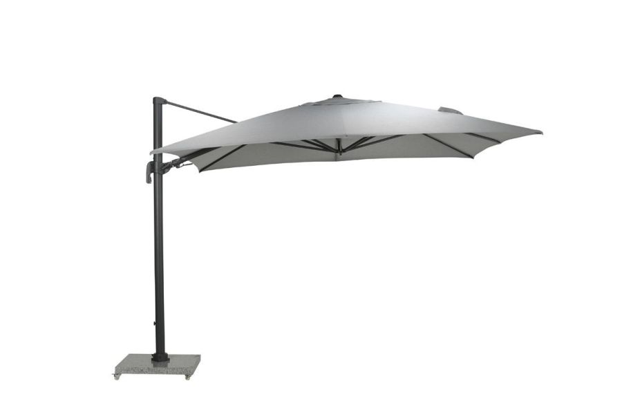 Garden Impressions Hawaii Big Pole II zweefparasol 350x350 cm carbon black/ royal grey