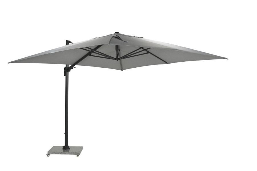 Garden Impressions Hawaii Big Pole II zweefparasol 350x350 cm carbon black/ royal grey