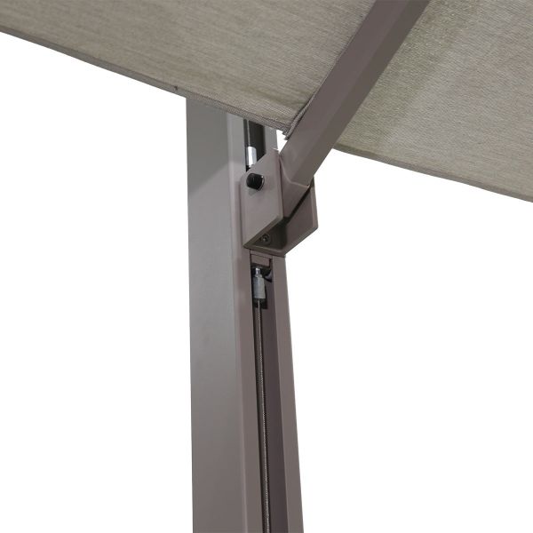 Garden Impressions Hawaii Emperor zweefparasol - 300x400 cm taupe / royal sand