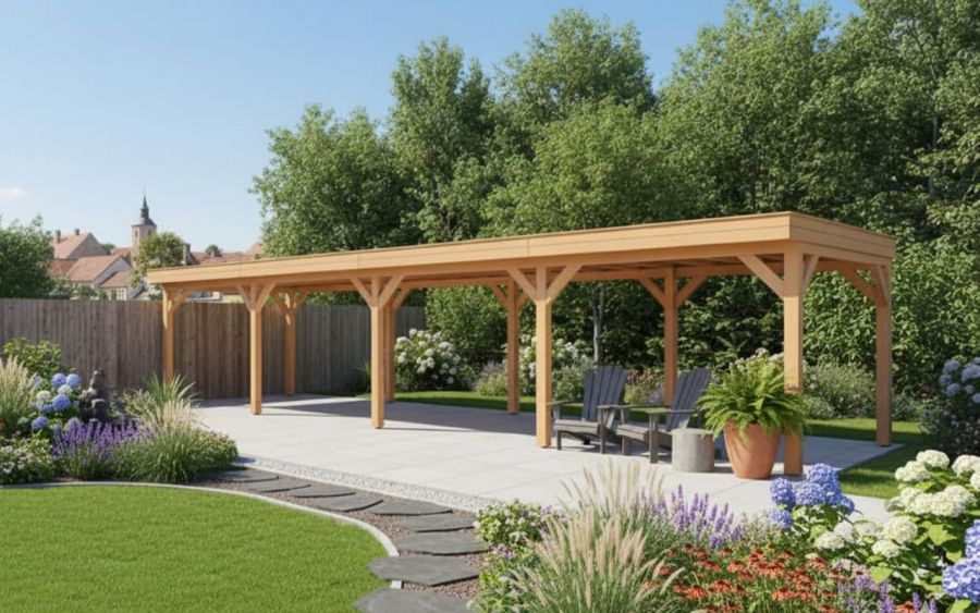 YARD Outdoor SUBLIME overkapping 1250x300 cm Douglas blank