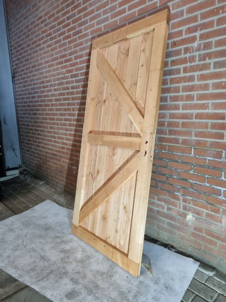 Enkele houten deur blank douglas 78,9 x 194,4 cm - SALE25033