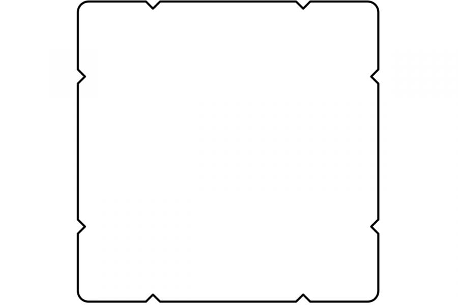 Azobé palen geschaafd 2 V-groeven 8,5x8,5x275 cm
