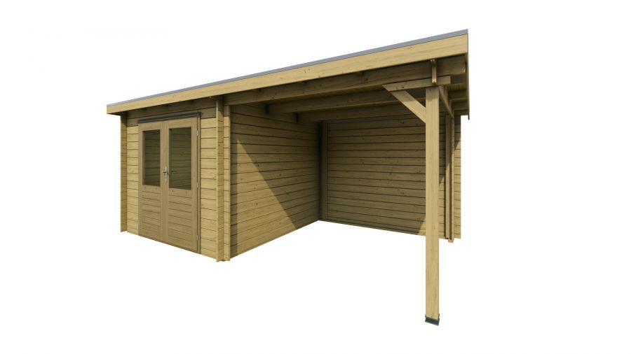 Classicline Blokhut Limburg Geïmpregneerd 250x250 + 250