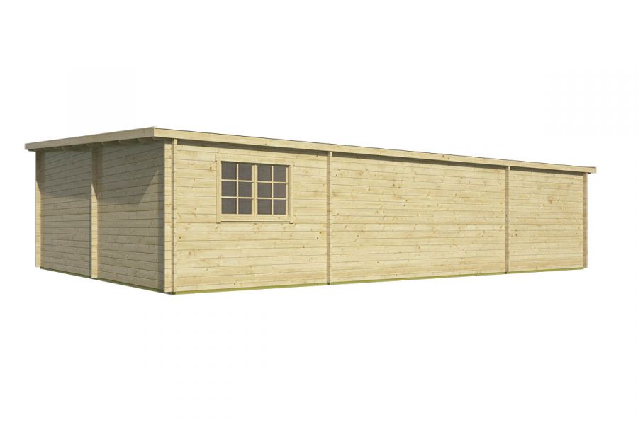 Blokhut Extremadura 44 mm honinggeel geïmpregneerd 1064x795 cm