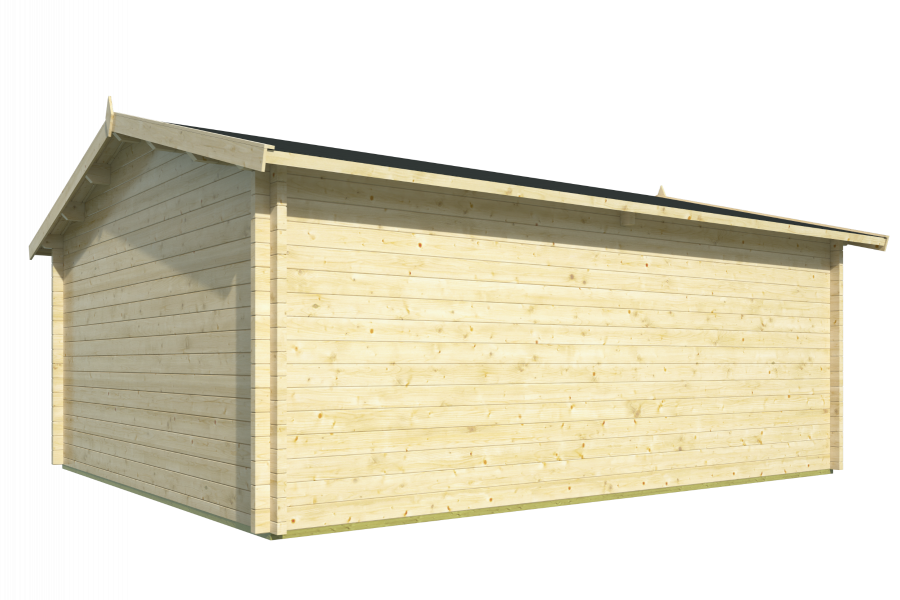 Garage Rydell 470x570 cm - Grijs geïmpregneerd