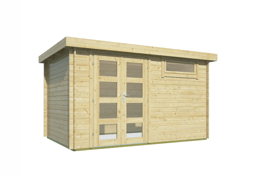 Blokhut Uddel 380 x 260 cm - Red class wood geïmpregneerd