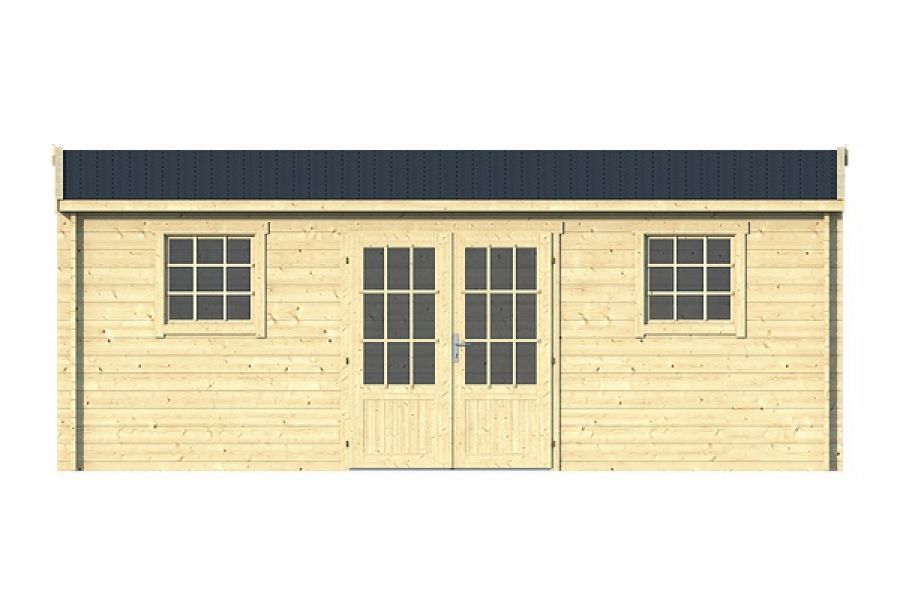 Tuindeco Dianne blokhut 578x450 cm 40 mm vuren red class wood geïmpregneerd