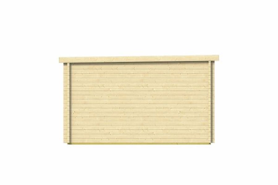 Tuindeco Gabriella Blokhut 595x400 cm 58 mm vuren grijs geïmpregneerd