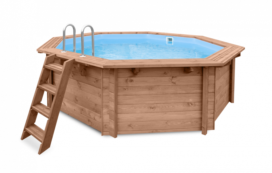 Luxe houten zwembad Cabana Beach 434x401x118 cm