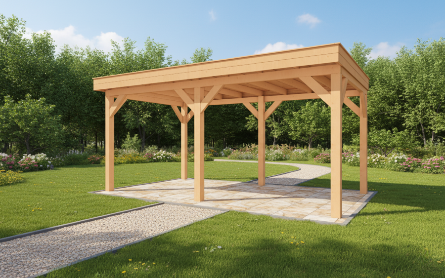 YARD Outdoor SUBLIME overkapping 500x300 cm Douglas blank