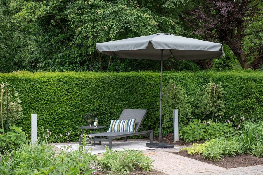 Delta parasol - Ø300 cm - carbon black - dark grey