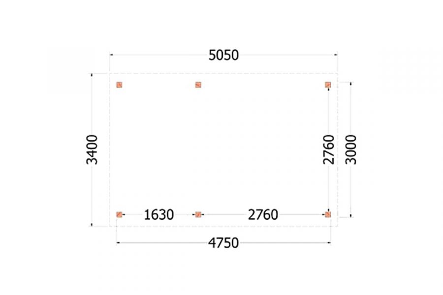 Trendhout Kapschuur de Deel 505x340 cm