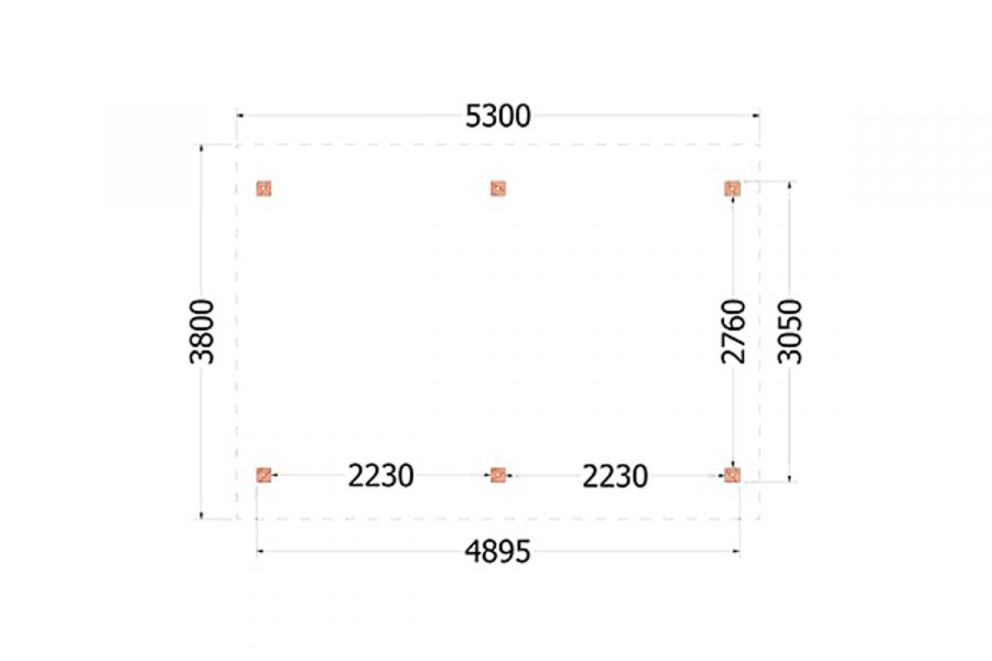 Kapschuur de Hoeve XL 530x380 cm
