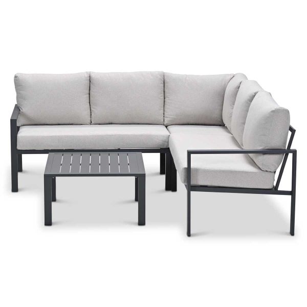 Springs hoekset - 4-delig - carbon black - desert sand