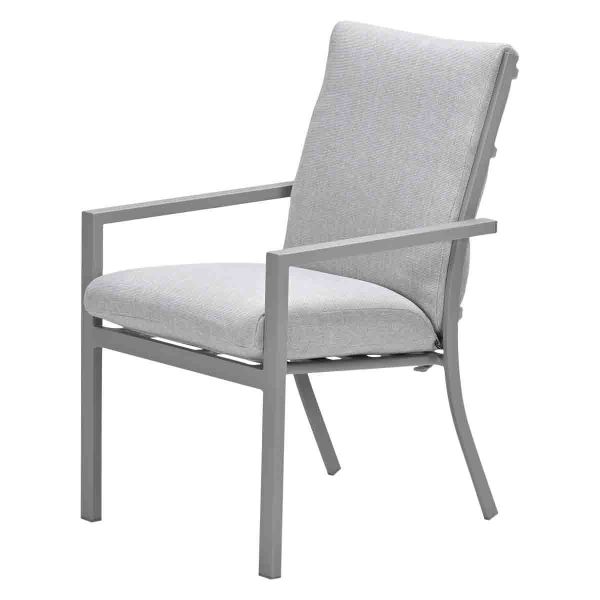 Garden Impressions Vera diningset taupe / light teak tafel en 6 taupe valley sand fauteuils - Showmodel Hoofddorp