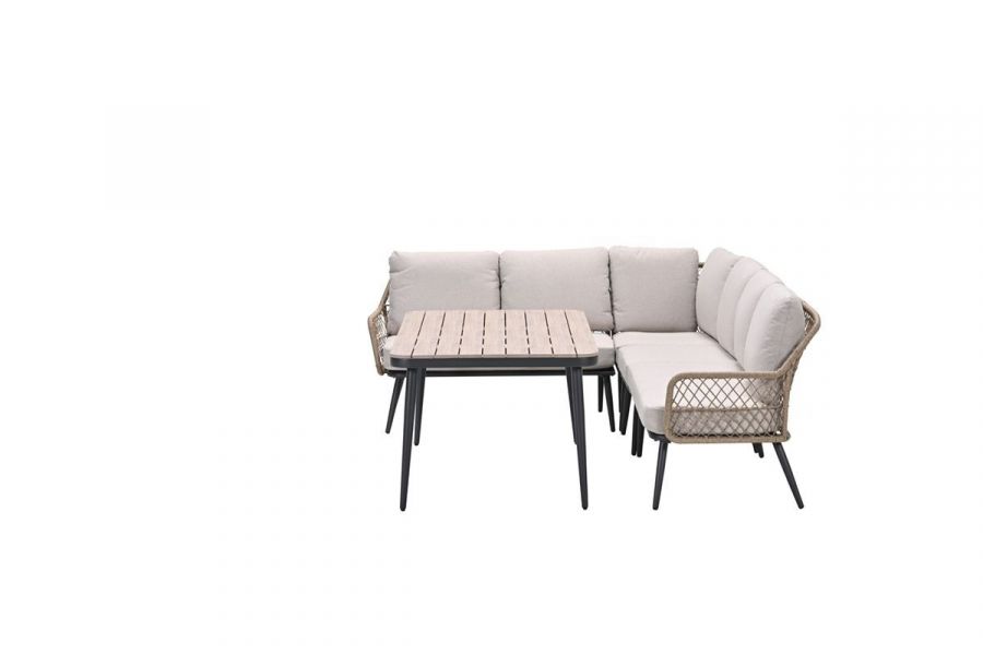 Garden Impressions lounge/dining set Alassio carbon black / desert sand