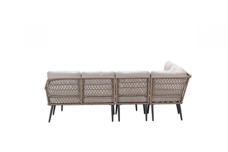 Garden Impressions lounge/dining set Alassio carbon black / desert sand