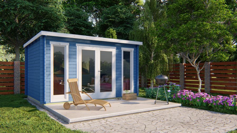 Tuindeco Maggie Blokhut 400x300 cm 40 mm vuren blank