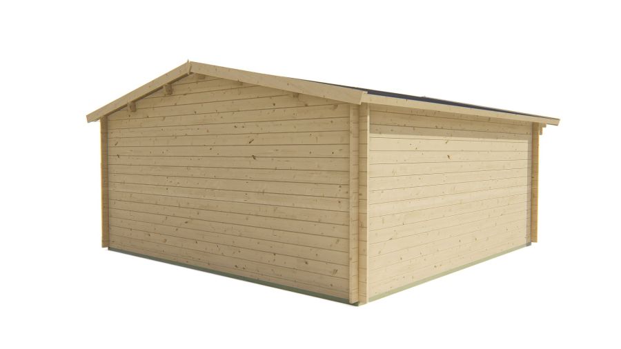 Tuindeco Salamanca blokhut 500x500 cm 34 mm vuren groen geïmpregneerd