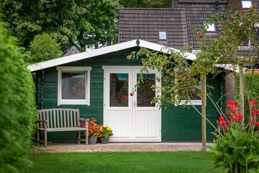 Tuindeco Parijs blokhut 500x380 cm 44 mm vuren honing geïmpregneerd
