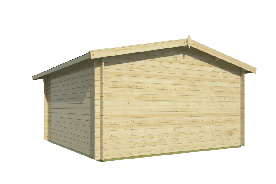 Tuindeco Torrent blokhut 400x400 cm 34 mm vuren red class wood geïmpregneerd