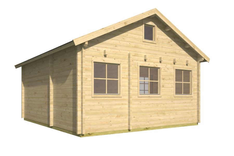 Tuindeco Edelweiss chalet 600x510 cm 70 mm vuren honing geïmpregneerd