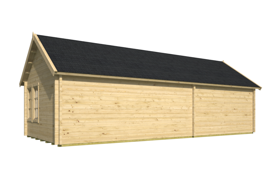 Tuindeco Big Ben blokhut - 930x400 cm vuren Red class wood geïmpregneerd