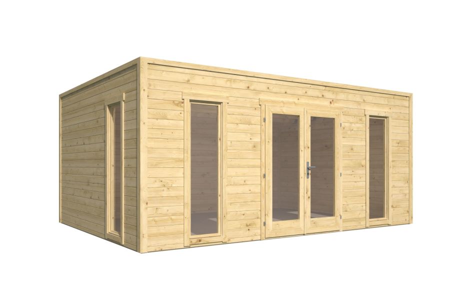 Tuindeco Marco Blokhut 500x350 cm 28 mm vuren bruin geïmpregneerd