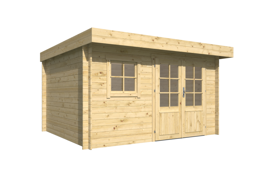 Tuindeco Marta Blokhut 340x280 cm 28 mm vuren Red Class Wood geïmpregneerd