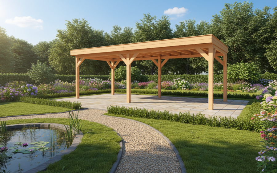 YARD Outdoor SUBLIME overkapping 700x400 cm Douglas blank