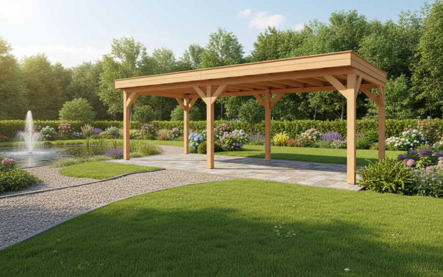 YARD Outdoor SUBLIME overkapping 750x400 cm Douglas blank